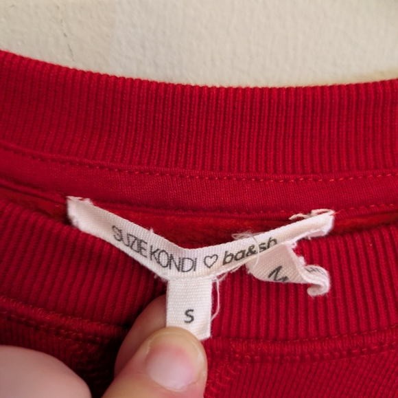 Suzie Kondi X BA&SH Hamptons Red Sweatshirt Size S - Picture 4 of 7